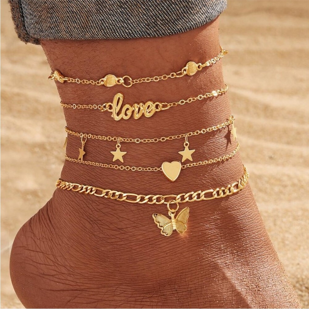 Anklets for Women, Gold Anklet Bracelets for Women, Dainty Foot Jewelry Women's​